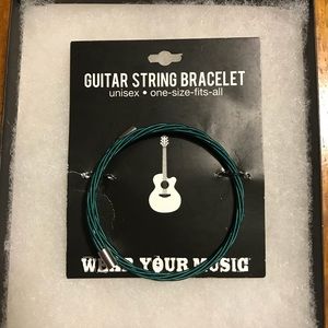 Guitar string bracelet (blue tone).